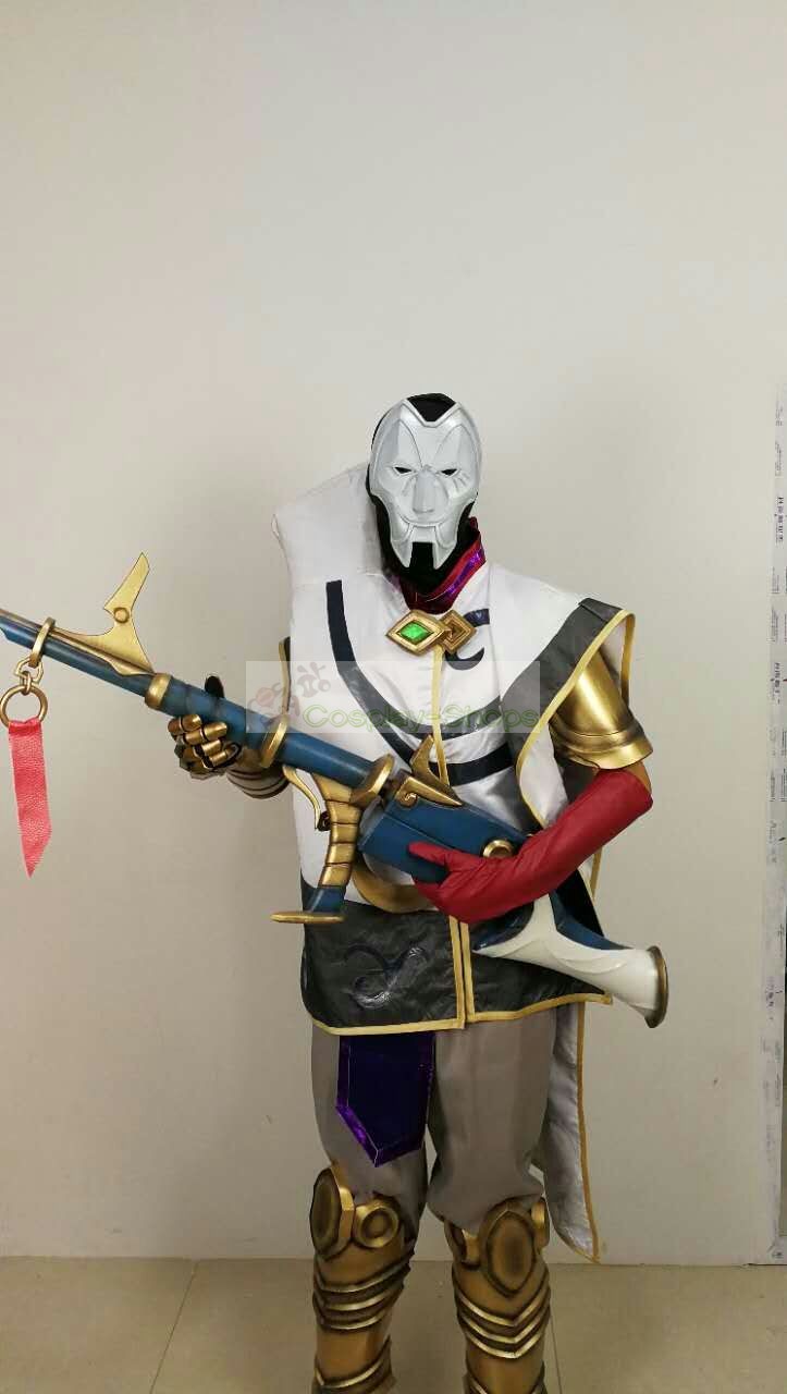 Custom Cheap League of Legends LOL Jhin Classic Full Cosplay Costume In