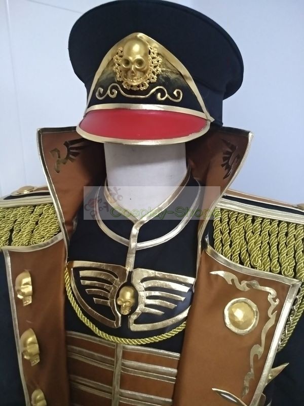 Custom Cheap Warhammer 40k Commissar Anton Gebbet Cosplay Costume In