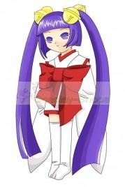 Chobits Kotoko White and Red Dress Cosplay Costume 
