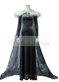 Olaf's Frozen Adventure Elsa Dress Cosplay Costume 