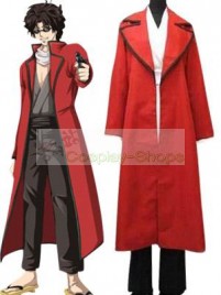 Gintama / Silver Soul Tatsuma Sakamoto Cosplay Costume Red