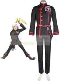 D.Gray Man Allen Walker Cosplay Costume 3rd Edition Black and Red