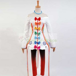 Hatsune Miku Vocaloid Project DIVA F 2nd Rainbow Suit Cosplay Costume