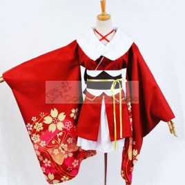 Unbreakable Machine-Doll Yaya Sakura Kimono Cosplay Costume 