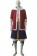 Fairy Tail Natsu Dragneel Cosplay Costume Red and Dark Blue