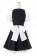 Touhou Project Kirisame Marisa Maid Black and White Cosplay Costume