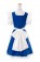 Touhou Project Izayoi Sakuya White and Blue Maid Cosplay Costume