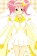 Shugo Chara Hinamori Amu Amulet Diamond White and Yellow Cosplay Costume