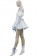 Chobits Chii White Pompon Dress Cosplay Costume 