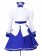 The Melancholy of Suzumiya Haruhi Tsuruya White and Blue Maid Dress Cosplay Costume