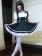 Black White Sailor Pattern Maid Uniform