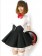 Black White Short Sleeves Maid Costume