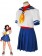 Street Fighter Sakura Kasugano Sailor Suit White and Blue Cosplay Costume