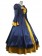 Vocaloid  Kagamine Rin Blue And Yellow Dress Cosplay Costume