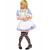 Blue White Short Sleeves Maid Uniform