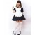 Black White Puff Half Sleeves Maid Costume