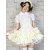 White Yellow Turndown Collar Maid Outfit