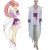 Mobile Suit Gundam SEED Destiny Lacus Clyne White and Purple Fighting Cosplay Costume 