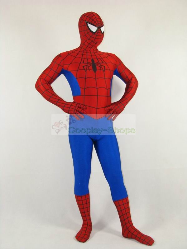 Custom Cheap Classic Spiderman Lycra Spandex Superhero Bodysuit Costume ...