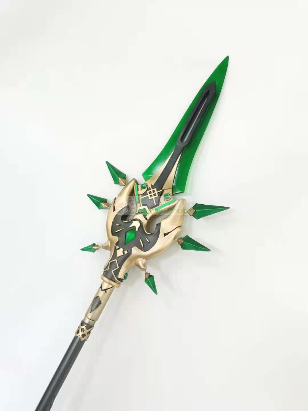 Genshin Impact Xiao Weapon Primordial Jade Winged-Spear Cosplay Prop ...