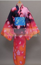 Vocaloid Hatsune Miku Project DIVA Megurine Luka Cosplay Costume Kimono