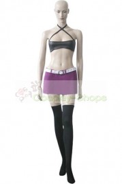 Fairy Tail Young Mirajane Cosplay Costunme Black and Pink