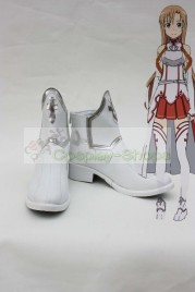 Sword Art Online SAO Asuna / Asuna Yuuki White Cosplay Shoes Boots