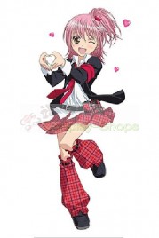 Shugo Chara Hinamori Amu Black and Red School Uniform Cosplay Costume