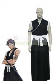 Bleach 9th Division Lieutenant Hisagi Shuuhei Black Cosplay Costume 