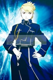 FullMetal Alchemist First Lieutenant Riza Hawkeye Military Blue Cosplay Costume