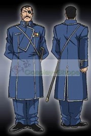 FullMetal Alchemist King Bradley Blue State Military Cosplay Costume