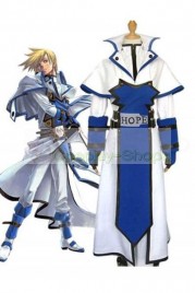 Guilty Gear Ky Kiske Cosplay Costume White and Blue