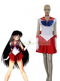Sailor Moon Rei Hino/Sailor Mars Red Uniform Cosplay Costume