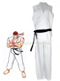 Street Fighter Ryu Adult  White Cosplay Costume