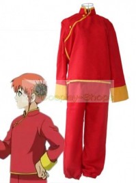 Gintama / Silver Soul Kagura Version 1 Cosplay Costume Red