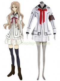 Vampire Knight Women Night Department white Uniform Yuki Cross / Yuki Kuran Cosplay Costume 