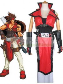 Guilty Gear Sol Badguy Cosplay Costume Red and White