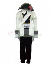 Axis Power Hetalia Hungary Uniform Beige Cosplay Costume