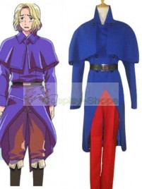 Axis Power Hetalia Francis Bonnefoy Blue and Red Cosplay Costume