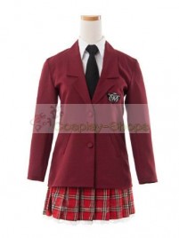 Axis Power Hetalia School Uniform Red Cosplay Costume