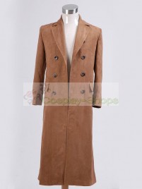 Doctor Who The 10th Doctor / Tenth Doctor Dr. David Tennant's Light Brown Trench Coat  Cosplay Costume