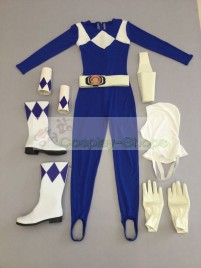 Power Rangers Mighty Morphin Blue Ranger TriceraRanger Dan Cosplay Costume