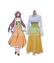 Code Geass Euphemia Li Britannia Cosplay Costume White and Yellow