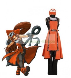 Guilty Gear Jellyfish Pirate May Cosplay Costume Orange