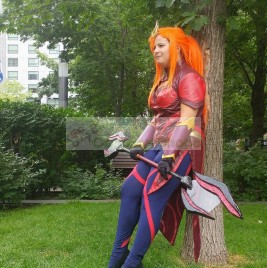 Elementalist Lux Magma Form from League of Legends LOL Cosplay Costume