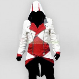 Conner Kenway White & Red Jacket Hoodie from Assassin’s Creed 3 AC