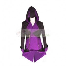 Conner Kenway Black & Purple Jacket Hoodie from Assassin’s Creed AC