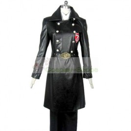 Katekyo Hitman Reborn Superbia Squalo Varia Uniform Cosplay Costume Black