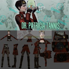 Borderlands Dr. Patricia Tannis Full Outfit Cosplay Costume