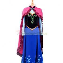 Frozen Princess Anna Cosplay Costume
